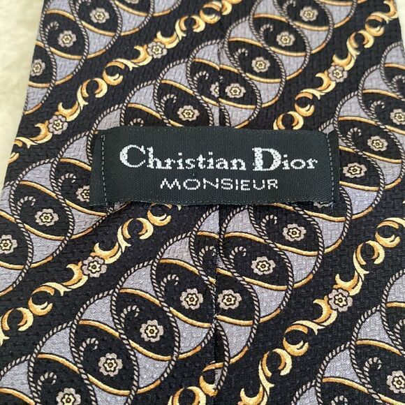 Christian Dior 100% Silk Tie - Picture 5 of 9